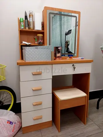 Modern Wooden Dressing Table WithMirror |Dressing Makeup Desk With Storage |