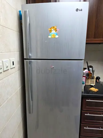 LG Stainless Steel Double-Door Refrigerator - Excellent Condition