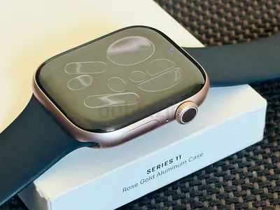 6 Months Warranty , Apple⌚️Series 11, 46mm, Cellular + GPS, Rose Gold Aluminum, Battery Health 100%
