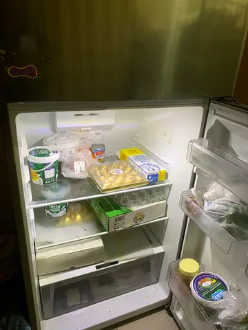 Used Stainless Steel Refrigerator - Working, 2-Door with bunker bed with mattress
