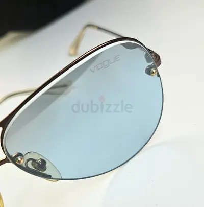 Vogue rimless blue-tint sunglasses — Unisex