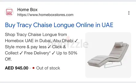 Tracy Chaise Longue - Light Grey Upholstered Lounge Chair