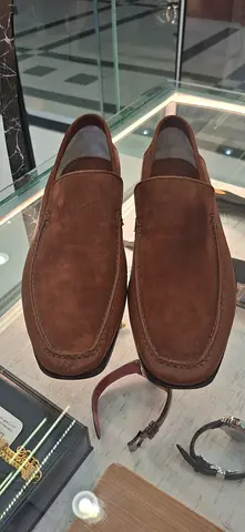 Brown Suede Mens Loafers - Size (please inquire) - Gently Used