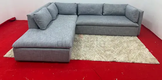 As perfect condition pottery barn lshape sofa
