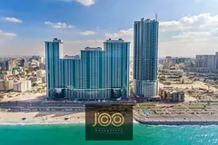 Luxury 2-bedroom apartment for sale in Corniche Residence Towers, Ajman | Full sea view | 1492 sq f