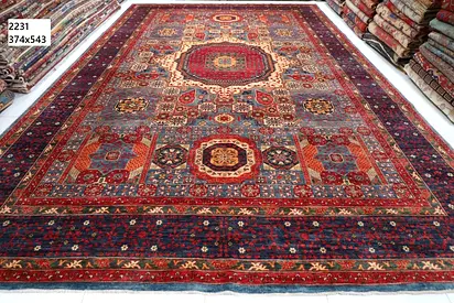 3.7 x 5.4 m Majlis mamlook Large Traditional afghan Wool Rug carpet big carpet