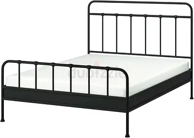 IKEA Bed Frame – Anthracite/Luröy, 180x200 cm 1 year used, in very good condition. Strong, sturdy, a