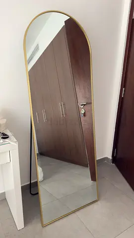 Gold Full-Length Arch Mirror