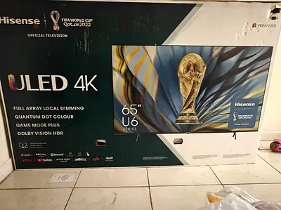 Carton of TV Hisense/ samsung  65  58 inch