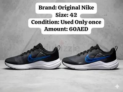 Used Nike mens trainers, size 42 — worn once