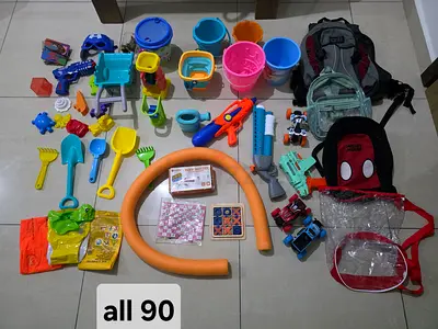 Lot of Mixed Kids Toys — plants, keyboard etc