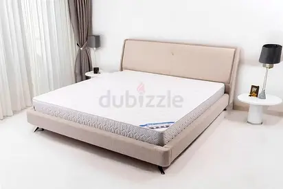 Sliding back headboard super king bed with mattress