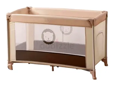 Foldable Baby Cot with Wheels