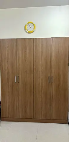 3-Door Wooden Wardrobe - Good Condition