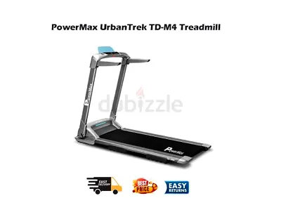 PowerMax UrbanTrek TD-M4 Motorized Foldable Treadmill with App - Free Delivery