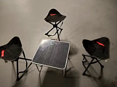 Camping table set with tripods QUECHUA