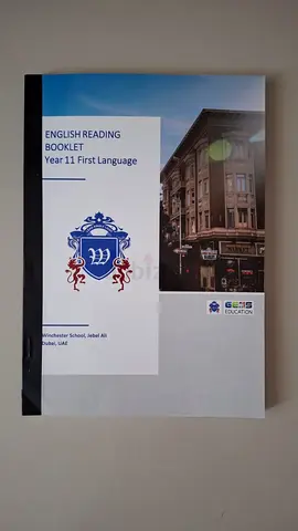 IGCSE English Reading Booklet - Year 11 First Language