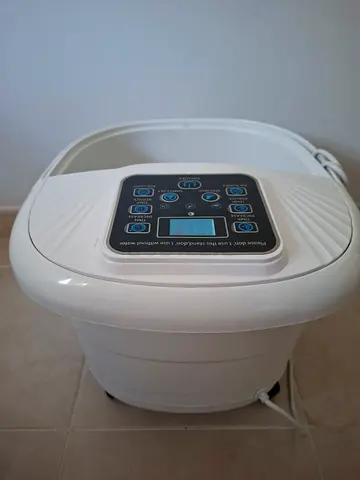 Electric Foot Spa Massager with Digital Controls - White