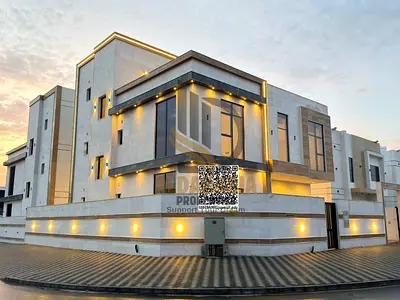 فيلا للبيع 7 غرف نوم في الزاهية عجمان | مساحة أرض 3735 قدم وبناء 4800 قدم | تصميم عصري وتشطيب ممتاز | تكييف مركزي | جاهزة للسكن الفوري | شامل رسوم الت