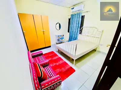 Fully Furnished 1Bhk Villa Apt Monthly 4800 Water and Electricity Including At Near Sunrise School Al Karamah Area