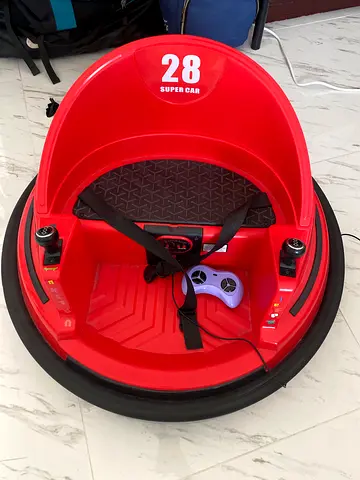 Red Electric Ride-On Car with Remote Control (Single Seat)