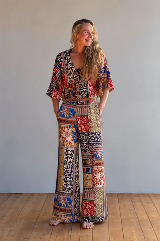 Zara Patchwork Print Summer Co-ord Set