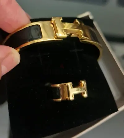 HERMES Braslet and Ring three different color.  New