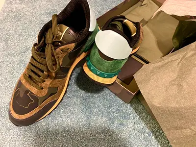 Valentino Garavani Rockrunner Camouflage Sneakers