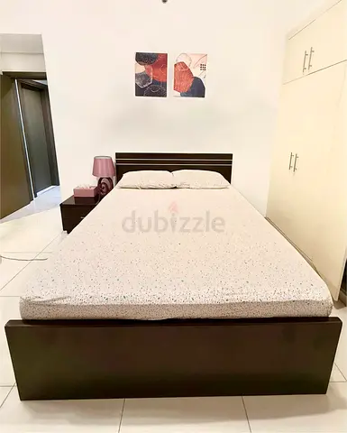 Bed with mattress queen size 150x200 cm