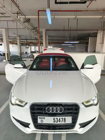 Genuine Audi A5 Convertible for Sale Red- White