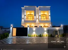 Luxury 5BR Villa for Annual Rent in Al Helio 2 – Al Zahia, Ajman | Majlis – Modern Hall – Maid