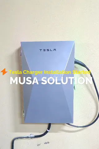 ⚡ Tesla Charger Installation with Enclosure Box