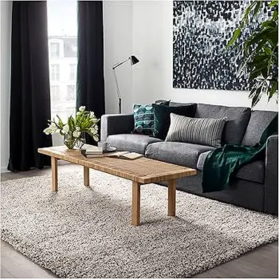 Light Grey $%! Area Rug — Large, Soft Pile