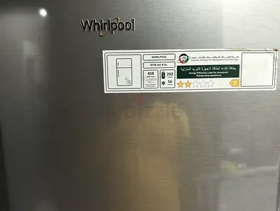 Whirlpool Silver Double-Door Refrigerator - Good Condition/ negotiable