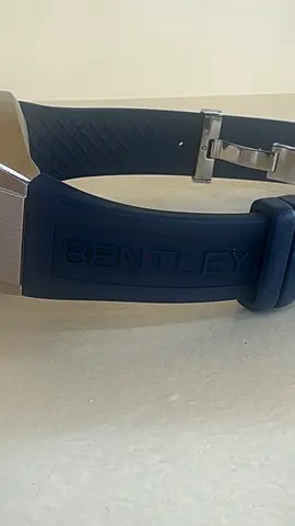 Bentley-branded Blue Rubber Watch Strap (Replacement Band)