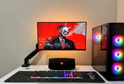 Full Gaming Room Setup: RX 6700 PC, Desk, JBL Audio  Pandora Box Arcade (Near New w/ Warranty)