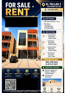 FREEHOLD 6309 SQ FT BUILT UP CONTEMPORARY ARCHITECTURE COMMERCIAL VILLA G+2+ ROOF. WIH ELEVATOR ACCE