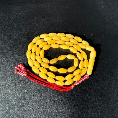 ‏طبيعي كهرمان كالينينغراد Natural Yellow Amber Prayer Beads 26g