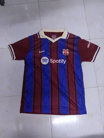 FC Barcelona Home Football Jersey - Medium, Good Condition