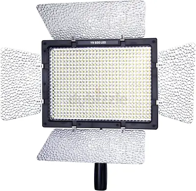 YONGNUO YN-600 LED Video Light Panel with Barn Doors