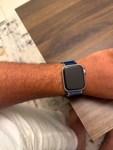 Apple iWatch Series 9 (Silver Case) with Blue Sport Loop - Good Condition (available box)