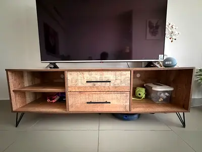 Wooden TV console
