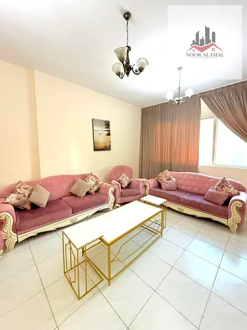 Sharjah, Al Taawun, Oriana Hospital Street: One bedroom, living room, kitchen, and bathroom, super deluxe. Price: 4000 AED including internet.