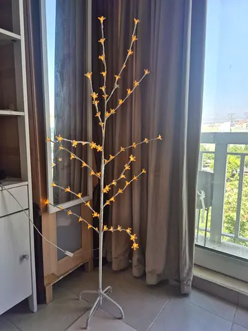 Tall LED Flower Branch Decorative Floor Lamp (White) - Gently Used. Immediate sale - cash buy only