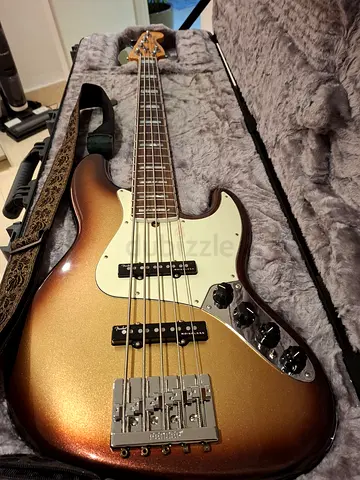 Fender American Ultra Jazz Bass V RW Mocha Burst, USA Made