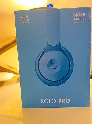 Beats Solo Pro Wireless Headphones (Matte Blue) Adjustable