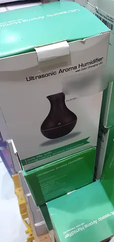 Ultrasonic Aroma humidifier with color changing led