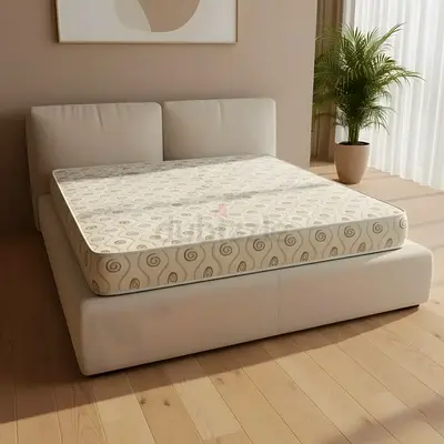 Splited pillow headboard extra soft and thick king bed with mattress