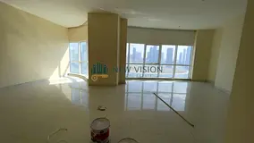Spacious 3BHK apartment for rent with full Corniche view, free AC, built-in wardrobes, parking, gym