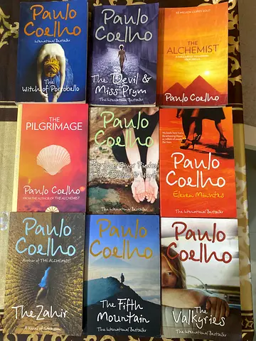Paulo coelho books, each book 30 dirham